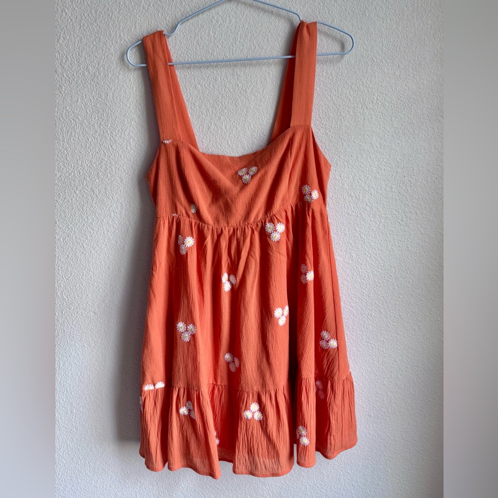 Le Lis Orange Kids Dress with Floral Design Never Worn
